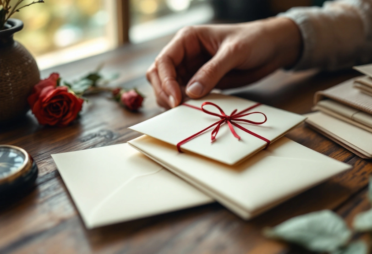 A stack of sealed open-when letters tied with ribbon, a long distance relationship gift idea